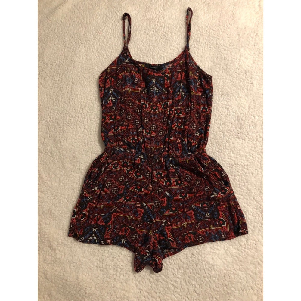 Tribal print romper